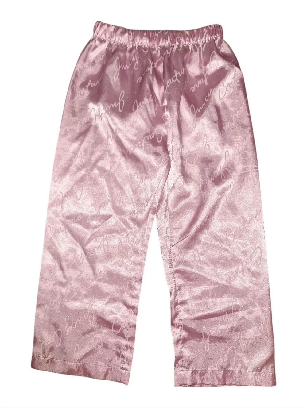 Juicy Couture Pink Satin Sleepwear Set Size 4/5 Girls.